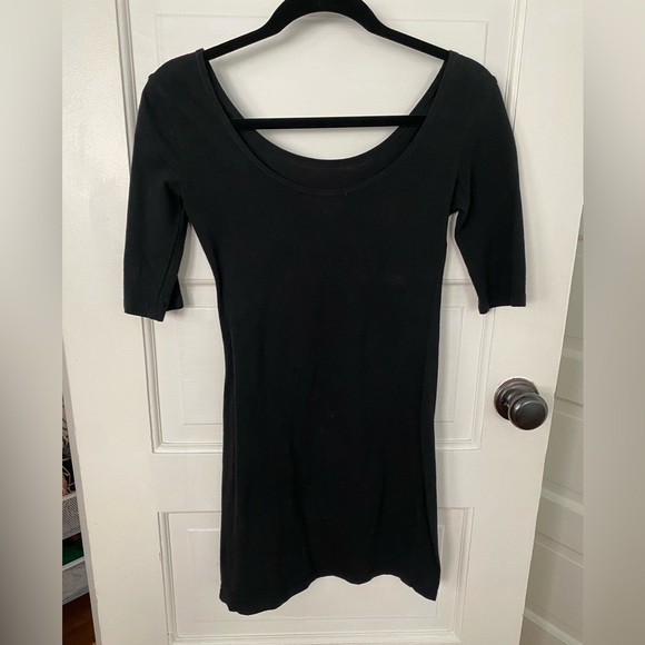 Mary Meyer Long Sleeve Bodycon Dress with White graphic - size S - Picture 2 of 3